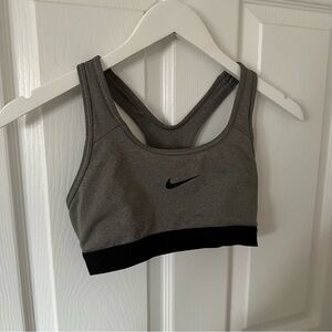 Gray Nike Sports Bra